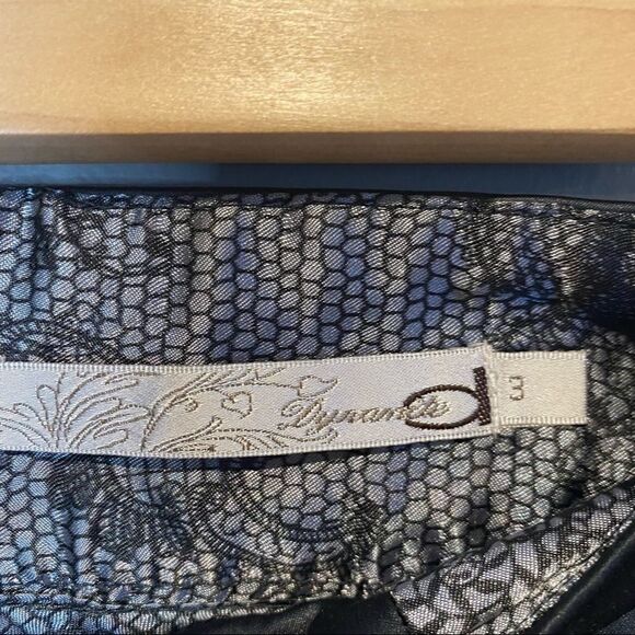 Dynamite Highwaisted Military Button Polyester Mini Skirt 3 - Picture 3 of 6